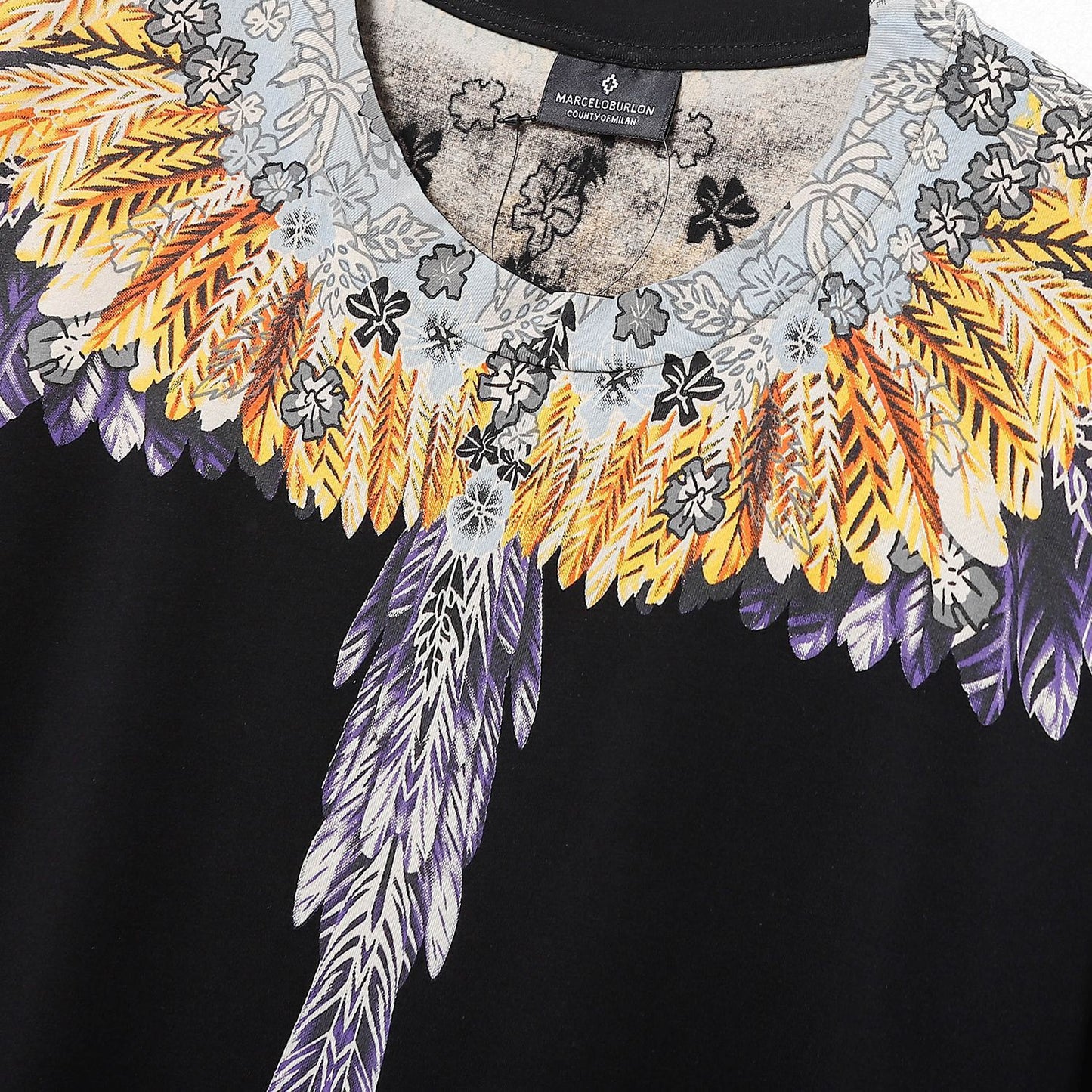 MB Colorful wing feather T-shirt