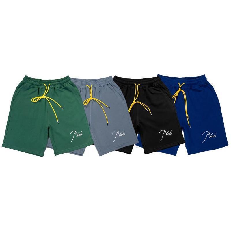 RHUDE Shorts Drawstring Reflective Letters