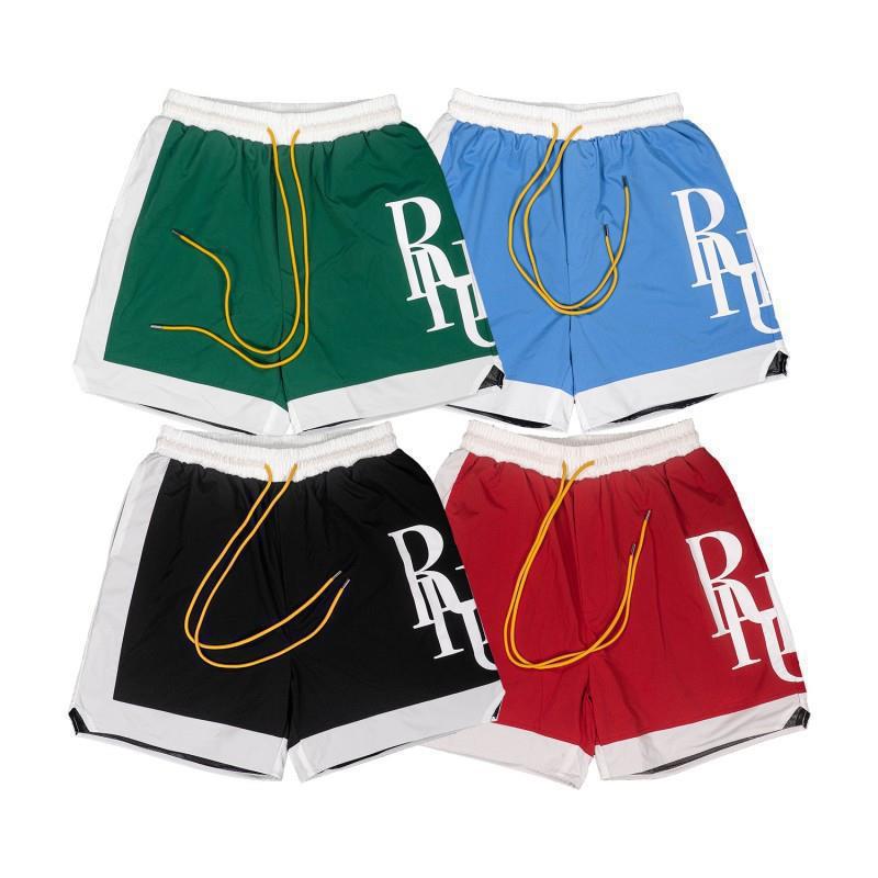 RHUDE Shorts Drawstring Reflective Letters