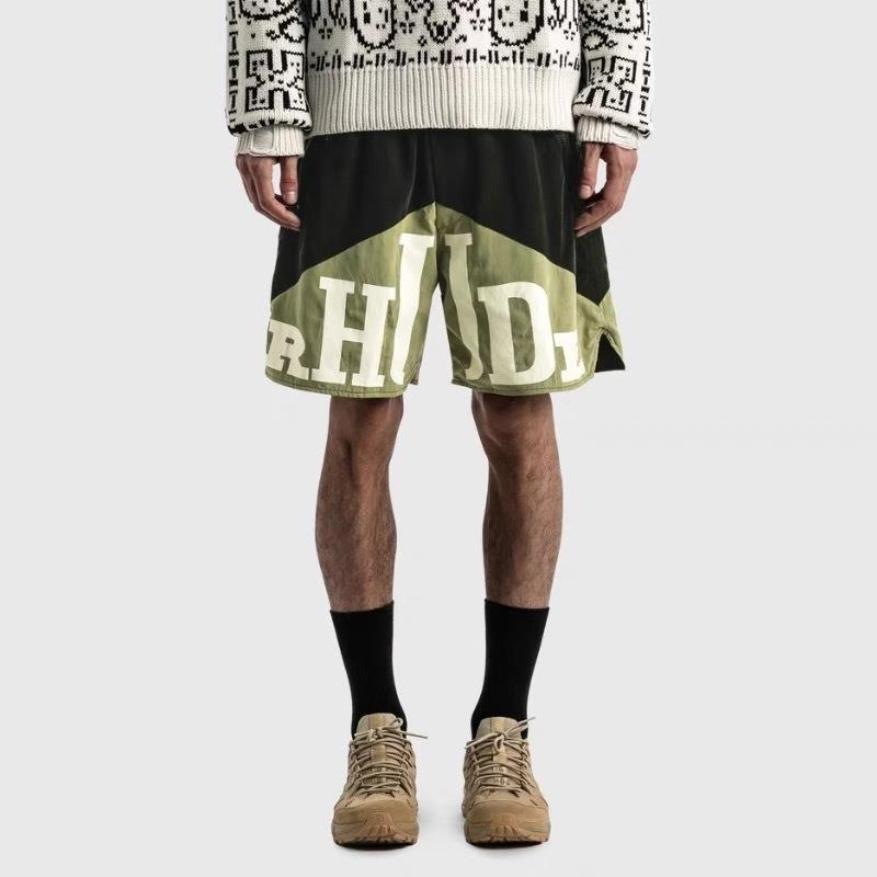 RHUDE Shorts Drawstring Reflective Letters